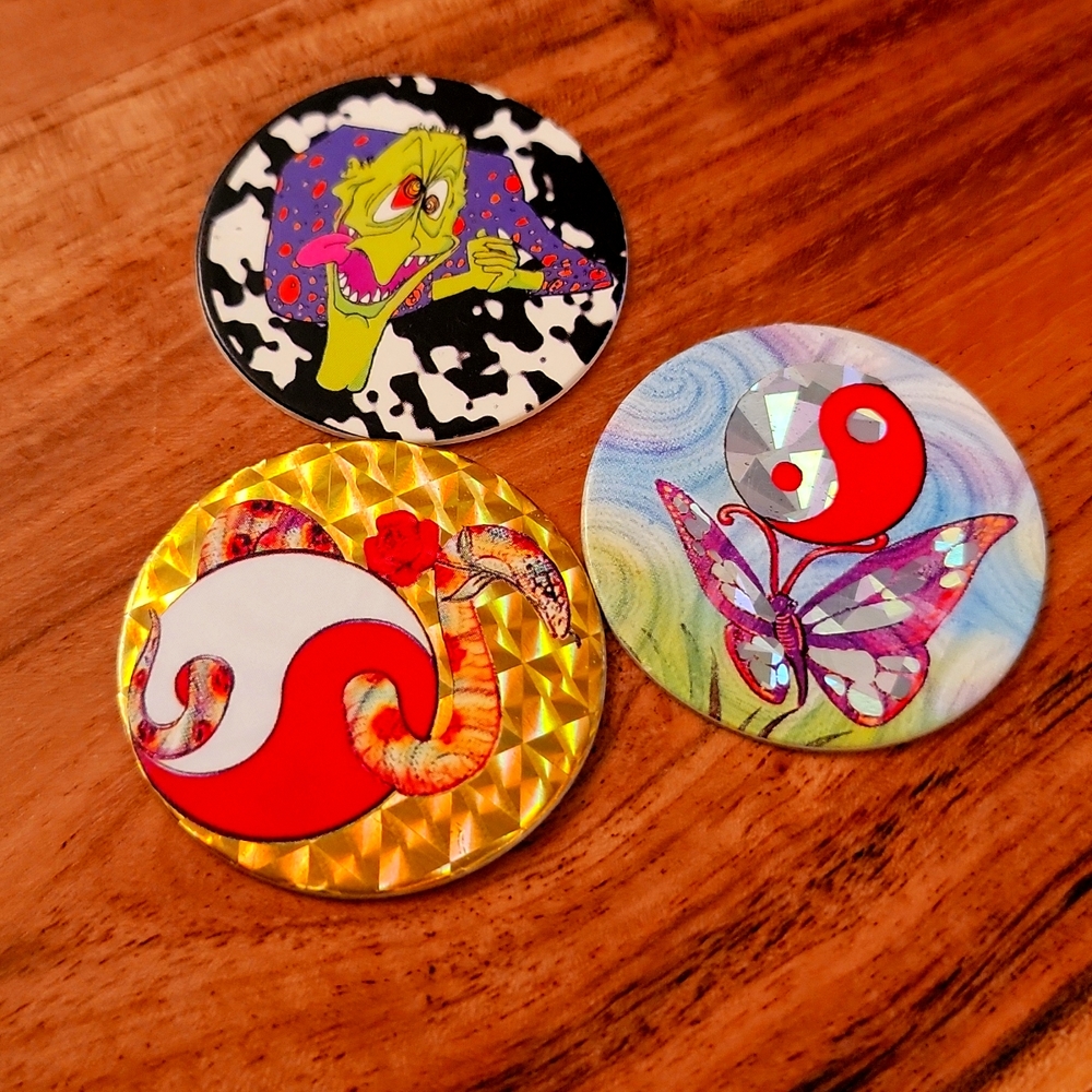Set of 3 pogs